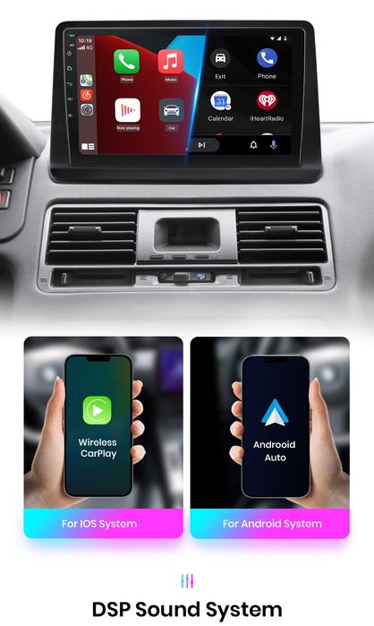 Rádio 9" Android Mitsubishi Pajero de 1991 a 2014 Carplay GPS 2/32GB