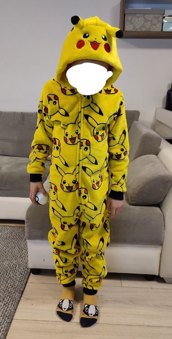 Przebranie strój kombinezon Pokemon Pikachu karnawał roz. 134/140