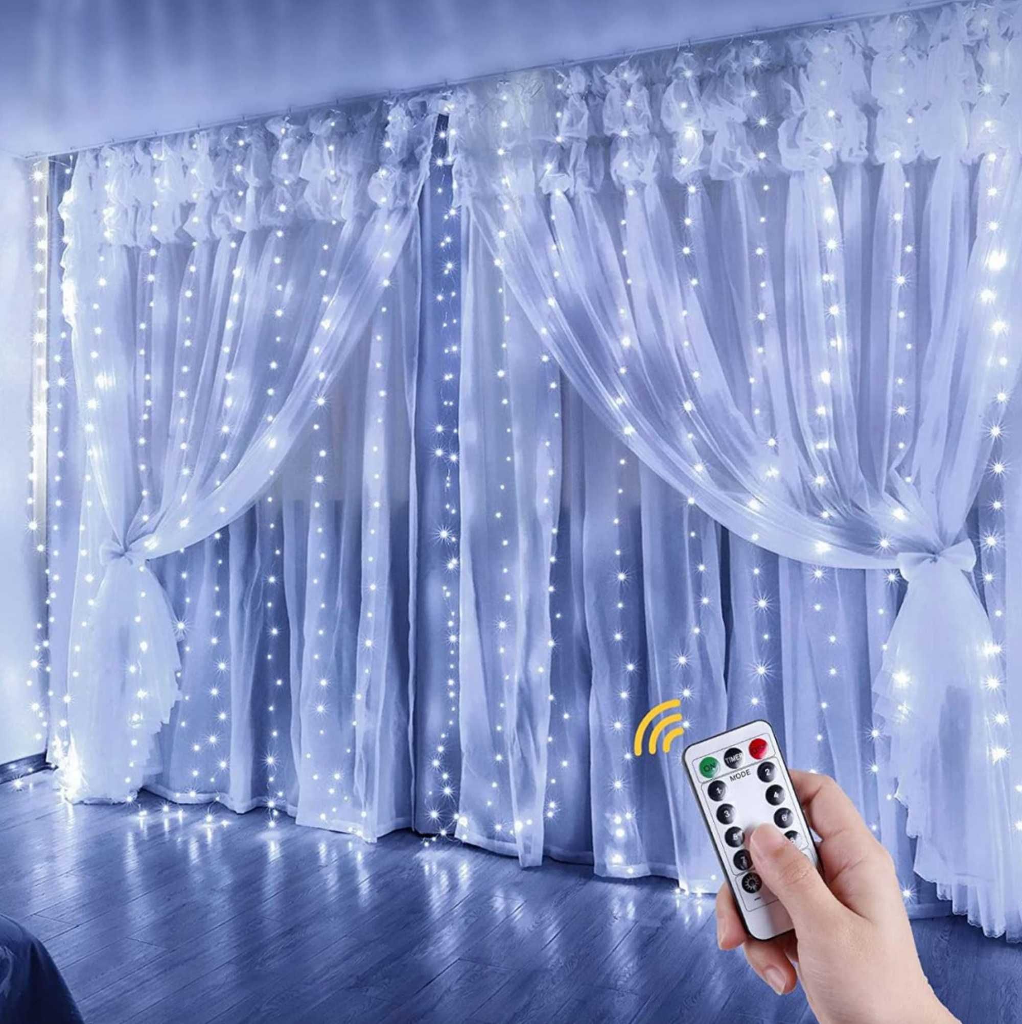 cortina de led branca 3 metros