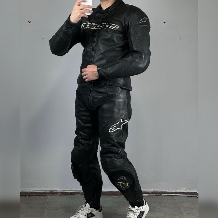 Мотокомбинезон Alpinestars мото куртка штаны брюки раздельный комбинезон защита экипировка туринговая harley davidson спортбайк кожа кожанка косуха