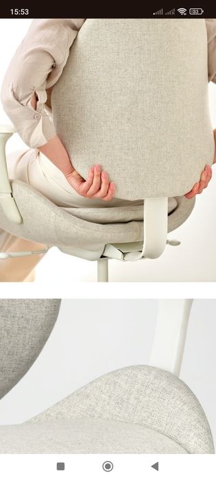 Fotel,Krzesło biurowe Ikea Hattefiall