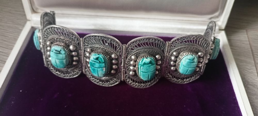 Stara, Vintage bransoletka, srebro,75 gramów.