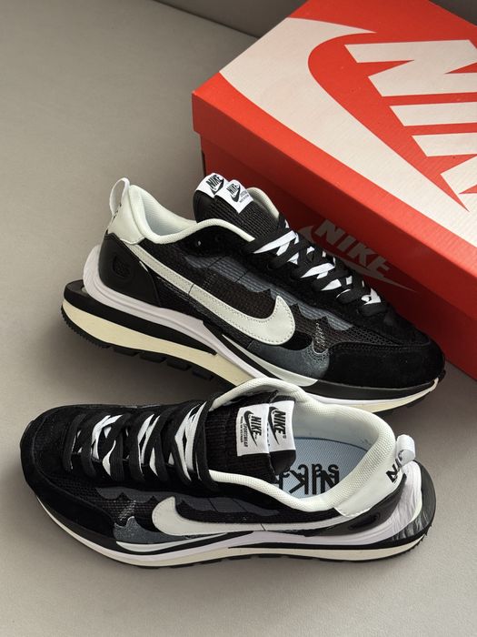 Кросівки чоловічі Nike Vaporwaffle Sacai Black 36-45. Без передоплати.