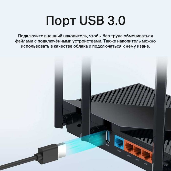 Новый Mesh WiFi 6 Гигабитный 5 ГГц Роутер Tp-Link Archer AX55 AX3000