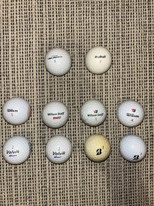 10 Bolas de Golfe – Wilson / Bridgestone / Volvik