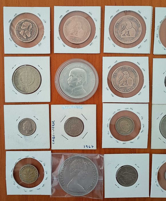 Lote de moedas antigas