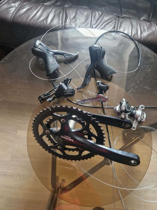 Grupa Shimano Sora plus hamulce tarczowe mechaniczne