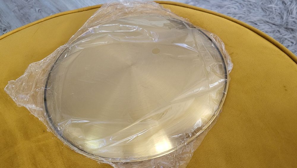Złota stalowa taca 26cm