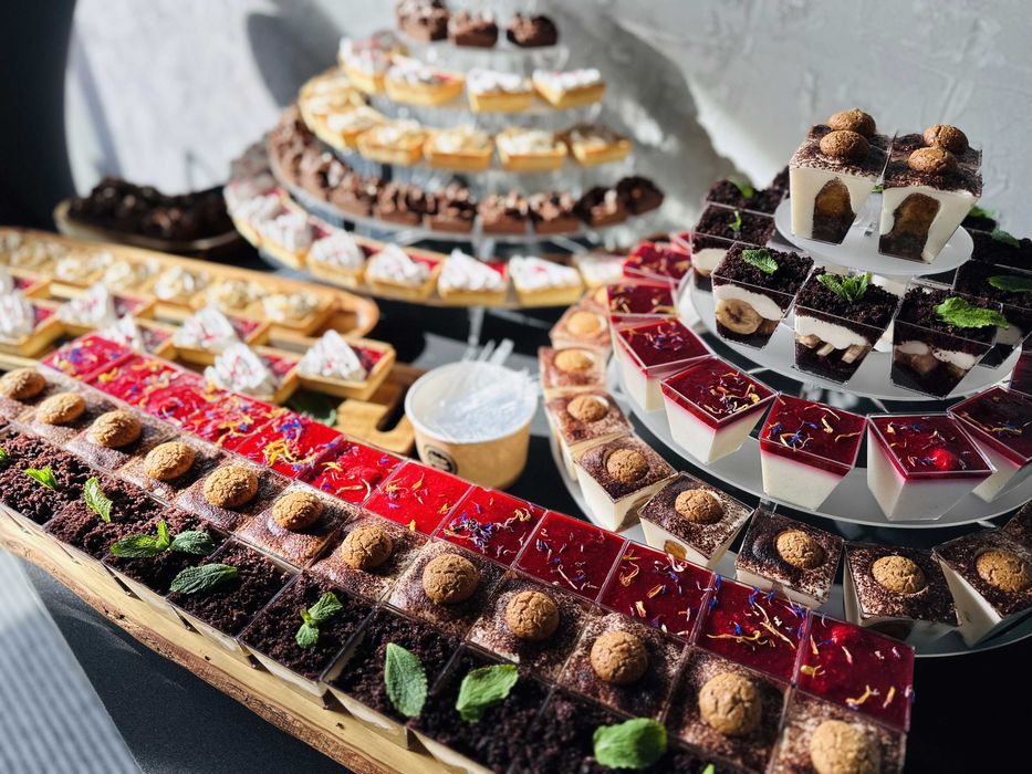 Słodki stół  wesele  babyshower  urodziny  monoporcje  candybar  ślub