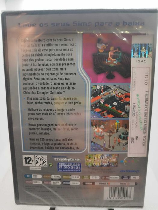 The Sims Hot Date PC CD-ROM Selado Novo Expansão