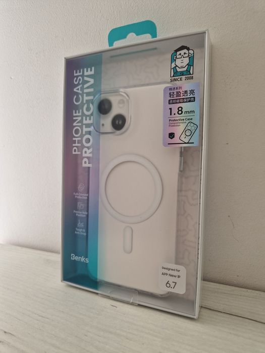 Benks Etui Magnetic Crystal do Iphone 15 Plus przezroczysty