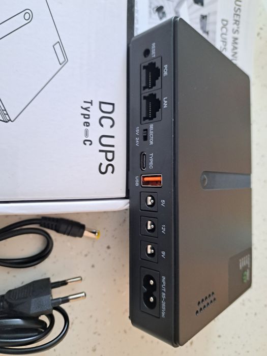 Dc1018L Mini UPS міні ДБЖ 5v 9v 12v usb type c poe 18650