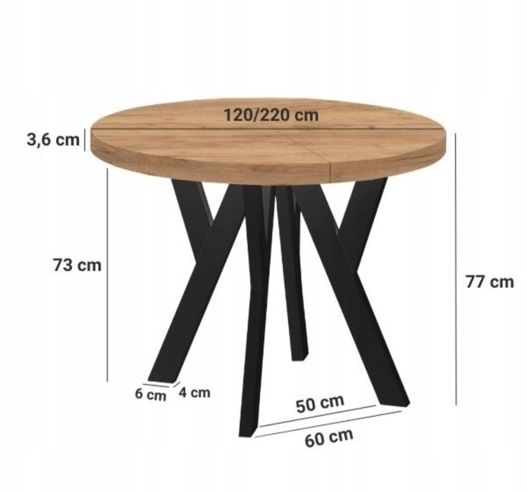 Okazja! Nowy okrągły stół do salonu