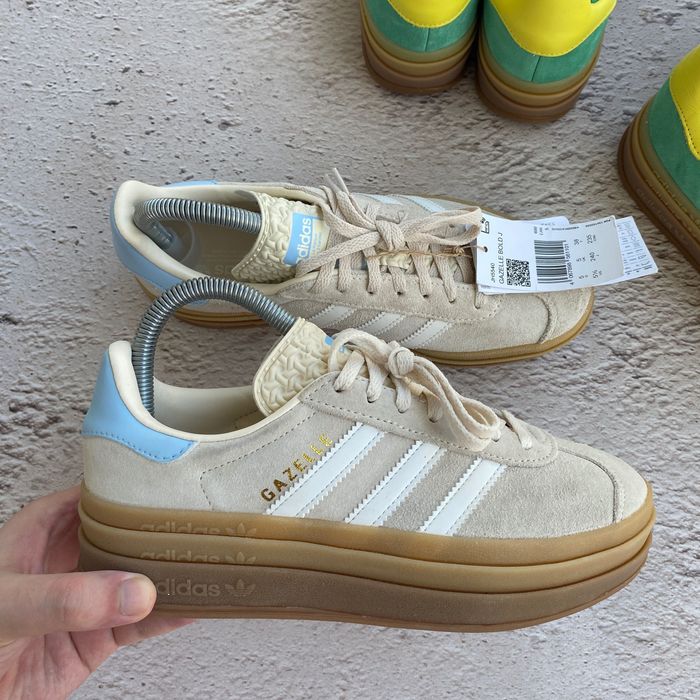 37.5 38 jh5540 Оригінал нові жіночі кеди adidas gazelle bold xlg