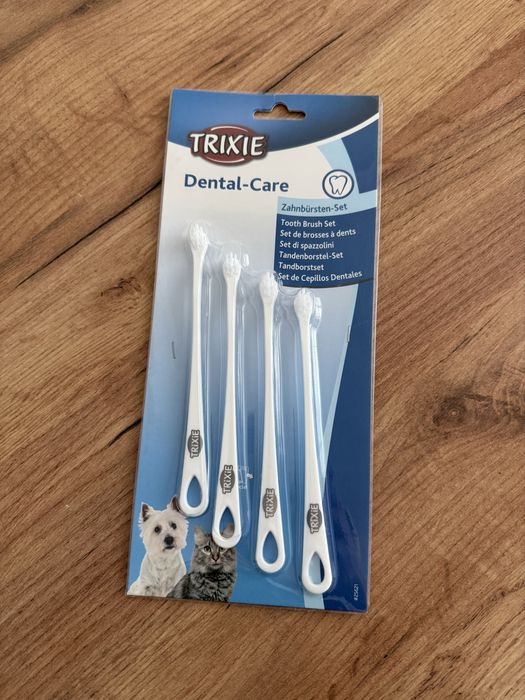 Щітка зубна Trixie для котів та маленьких собак 15 см, 4шт