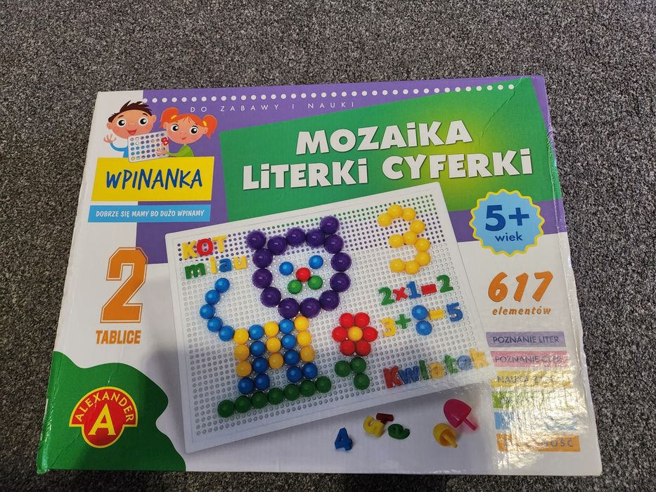 Mozaika literki i cyferki