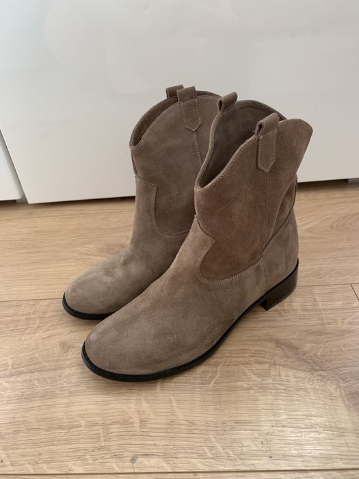 Botki beżowe taupe Paso a Paso Gaya nowe