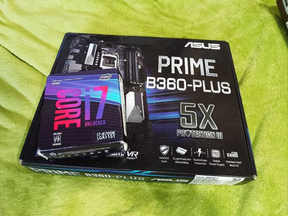 Asus B360-Plus Prime + i7 8700k