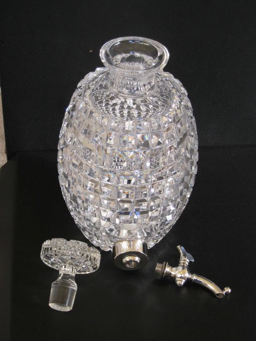 Garrafa Cristal C\Prata Lei , Antiga
