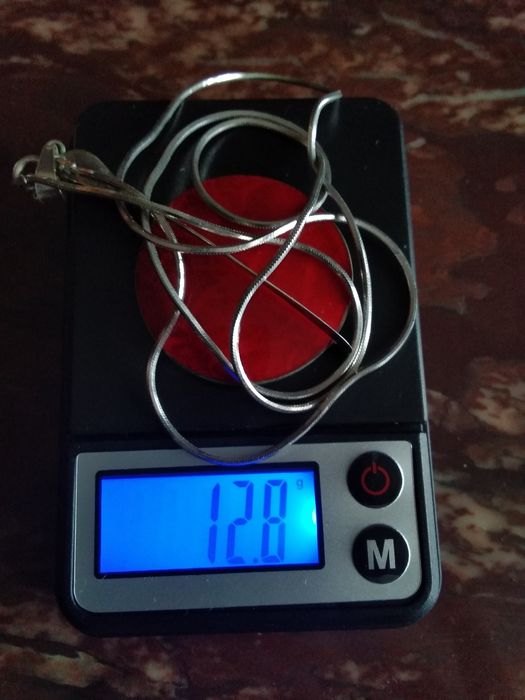 Srebro wisior czerwona zawieszka