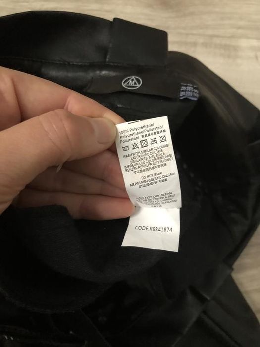 Черные кожаные женские штаны брюки штани прямые эко еко базовые zara