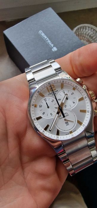 Certina DS SPEL CHRONOGRAPH, pudełko, dokumenty gwarancja