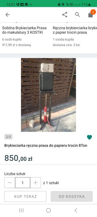 Brykieciarka ręczna