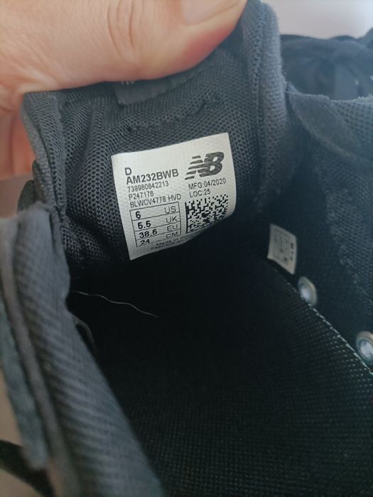 Sapatilhas pretas New Balance 38.5