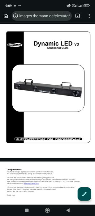 Dynamic led showtec447347437098117121