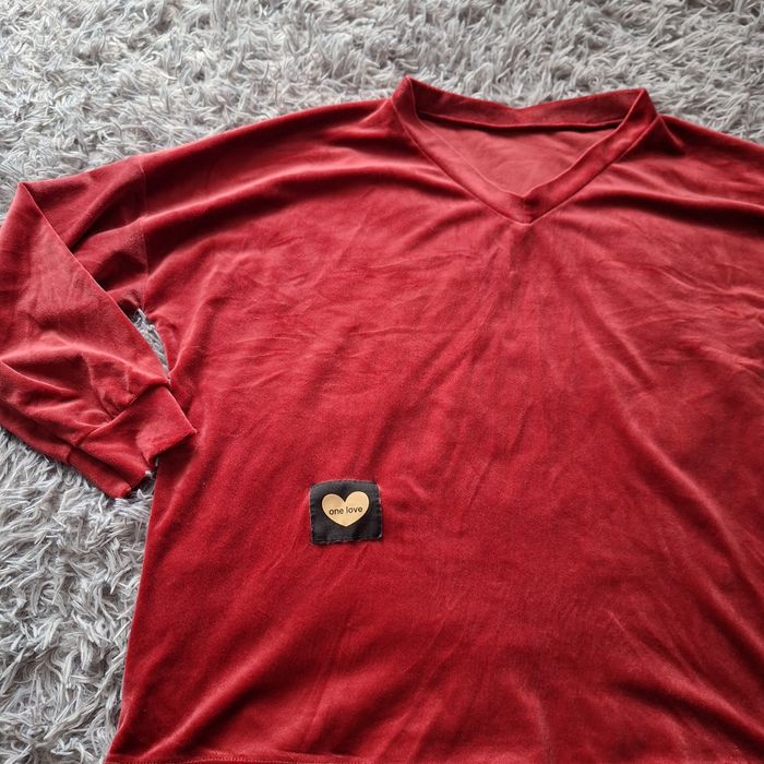 Bluza damska welurowa