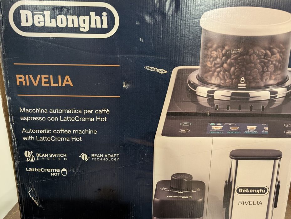 Máquina de Café Automática DELONGHI Rivelia - Cinzenta - Nova c/garantia