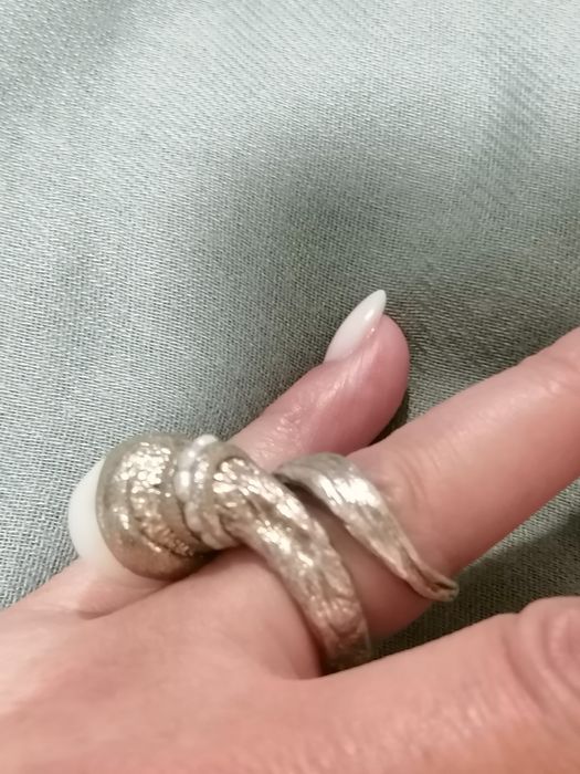 Anel prata com pérola