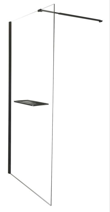 Paroi de Duche ONDEE Indus 120x200cm – Vidro 8mm – Preto – Nova