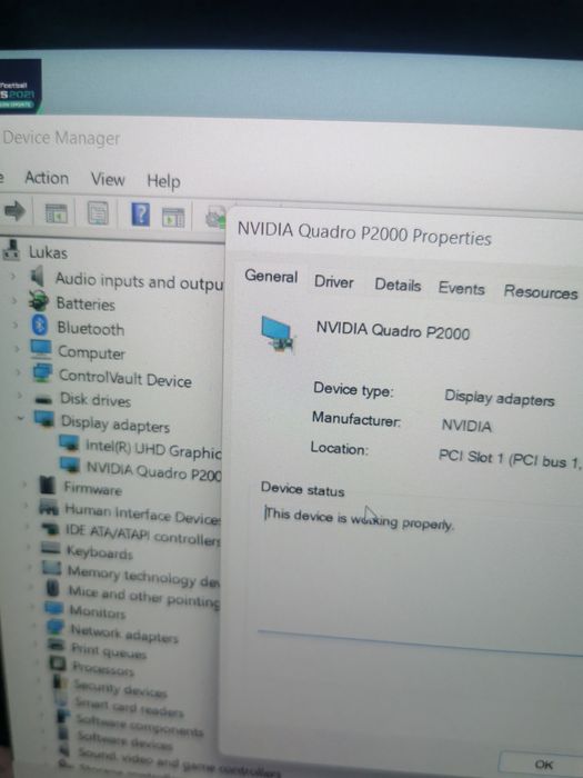 Dell Precision 7530 i5-8400H Nvidia Quadro P2000