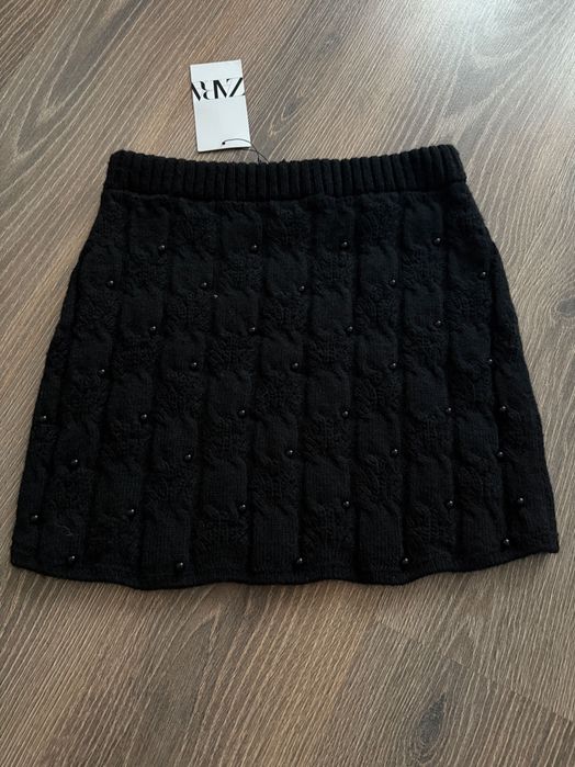 В'язана міні спідниця Zara S
