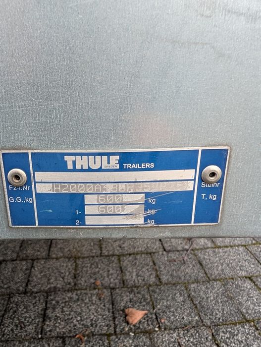 Przyczepa lekka THULE . Rezerwacja  do godz 16tej