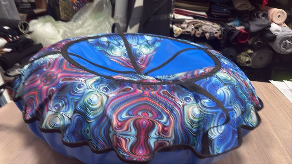 Проф пошив,120 см 4 ручки тюбінг,тюбінг для снега,тюбинг,таблетка