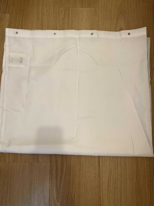 Cortina de duche 120x200 cm branca.