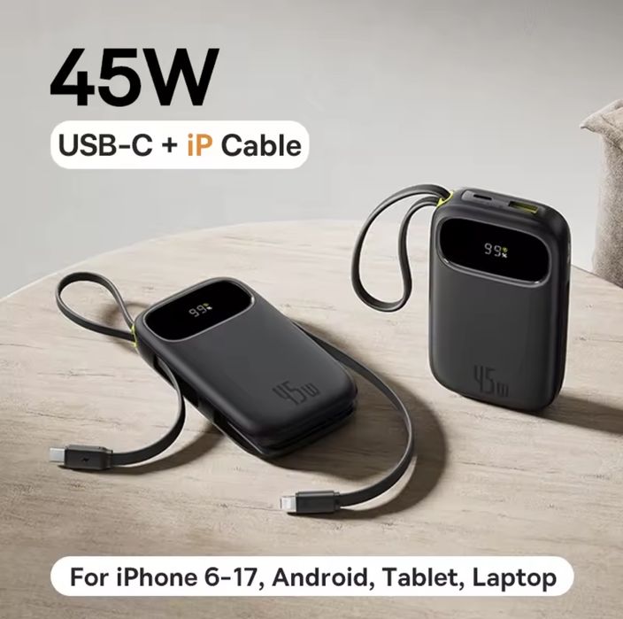 Повербанк  Baseus QPow 3 Enerfill 20000mAh 45W Новинка  2025