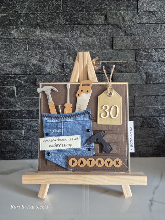 Kartka urodzinowa STOLARZ 30/40/50/60/70