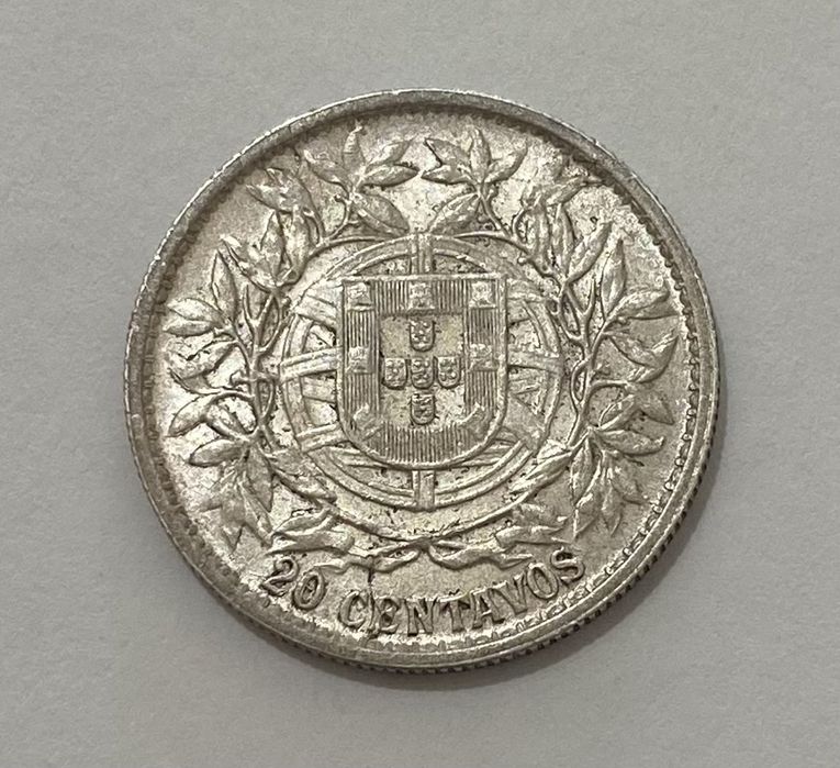 Moeda  837 - 20 Centavos 1916