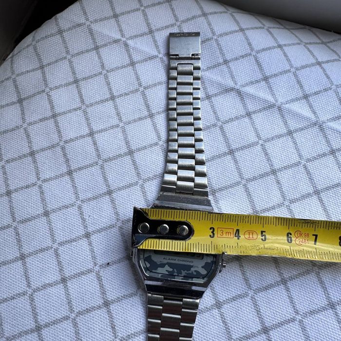 Zegarek męski Casio A168WE srebrny lata 80 te
