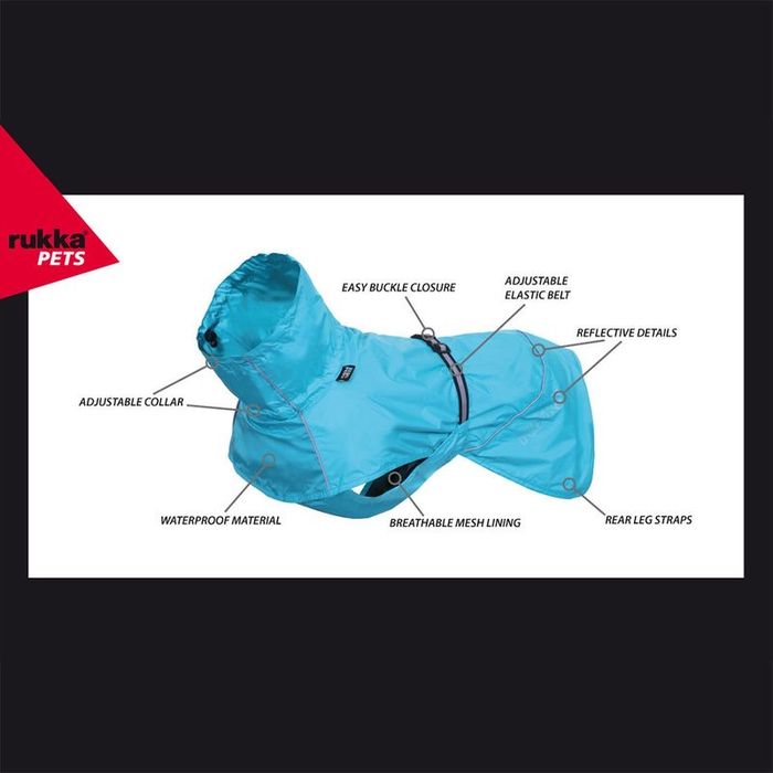 Kurtka przeciwdeszczowa dla psa rukka 50 cm