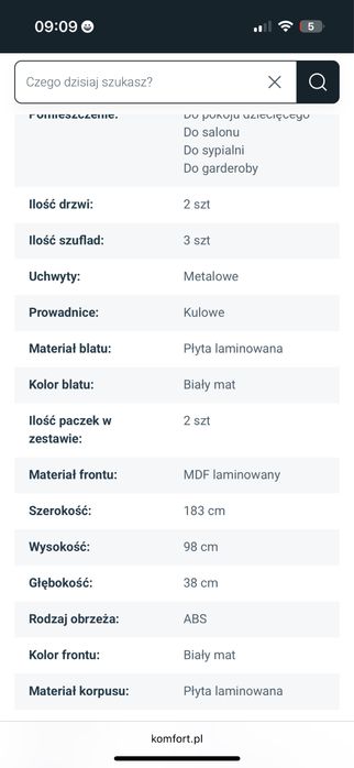 Komoda kamlar stan bardzio dobry