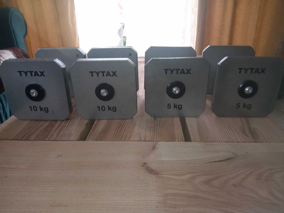 Hantle stałe 2x 10kg oraz 2x5 kg stalowe ,30 kg razem