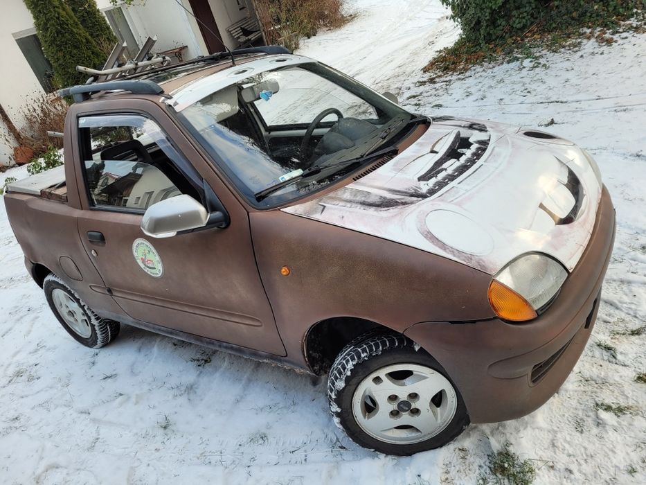 Fiat Seicento pickup jedyny taki 1.1lpg 2000r złomek reklama firmy