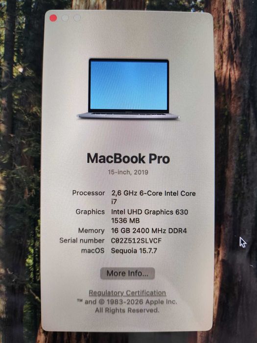 MacBook Pro 15” 2019 - Em bom estado