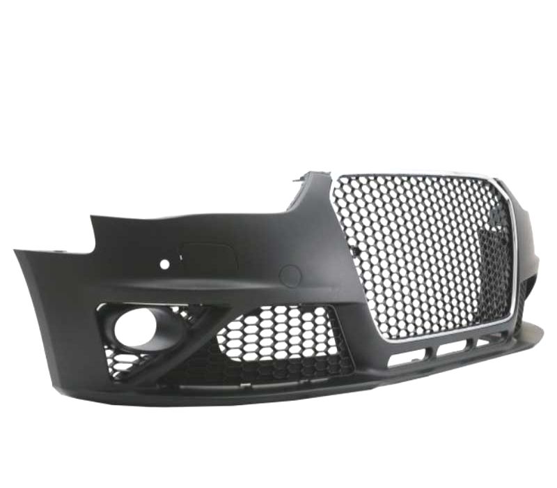 PARACHOQUES FRONTAL SEM FAROIS DE NEVOEIRO AUDI A4 B8 11-15 PDC SRA LOOK RS GRELHA CROMADA