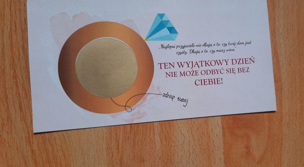 Zdrapka Prośba o świadkowanie