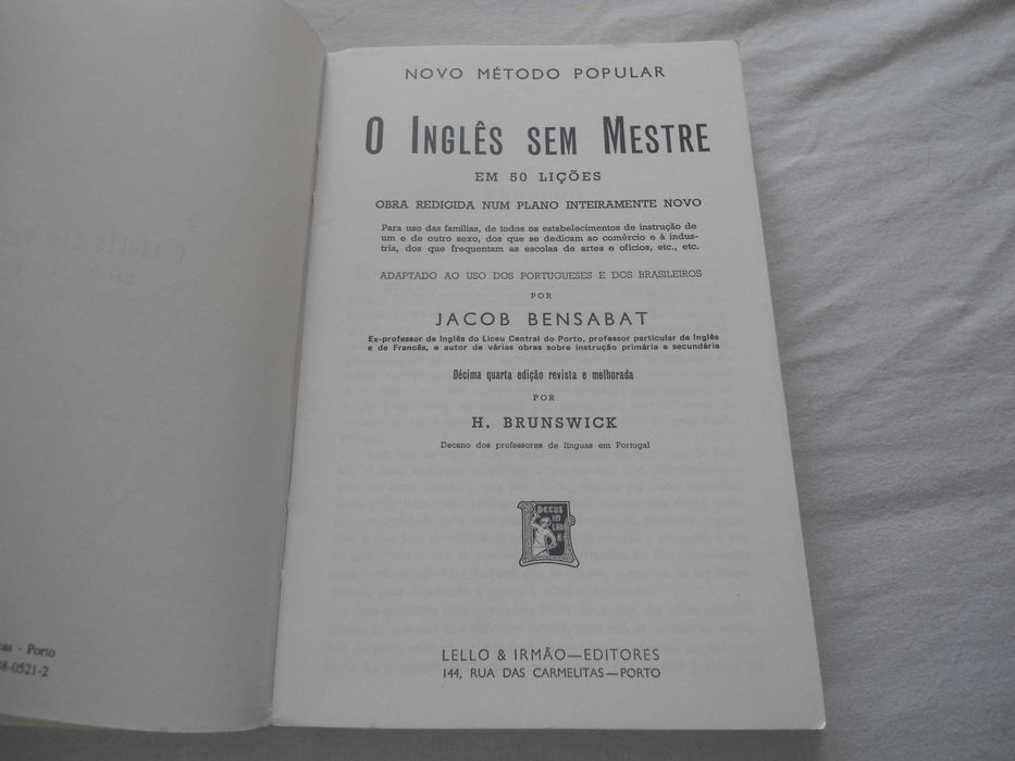 O Inglês sem mestre em 50 lições por Jacob Bensabat